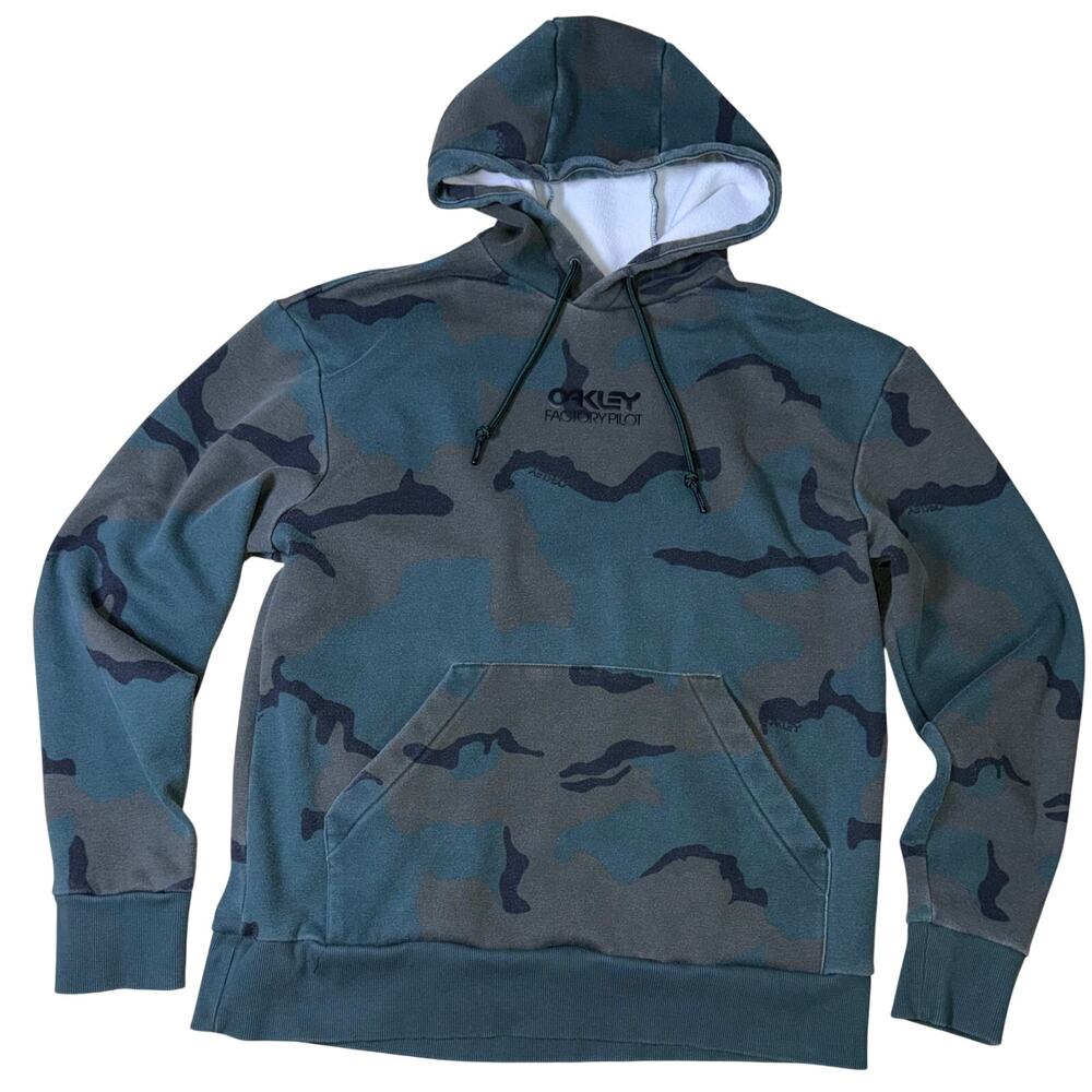 Oakley Factory Pilot RC Camo‎ Hoodie Regular Fit Blue Green XL